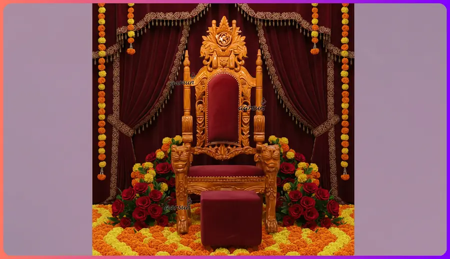 Handcrafted Teak Wood Guruji Chair